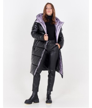 Куртка модель 257 Armani чорний/бузок